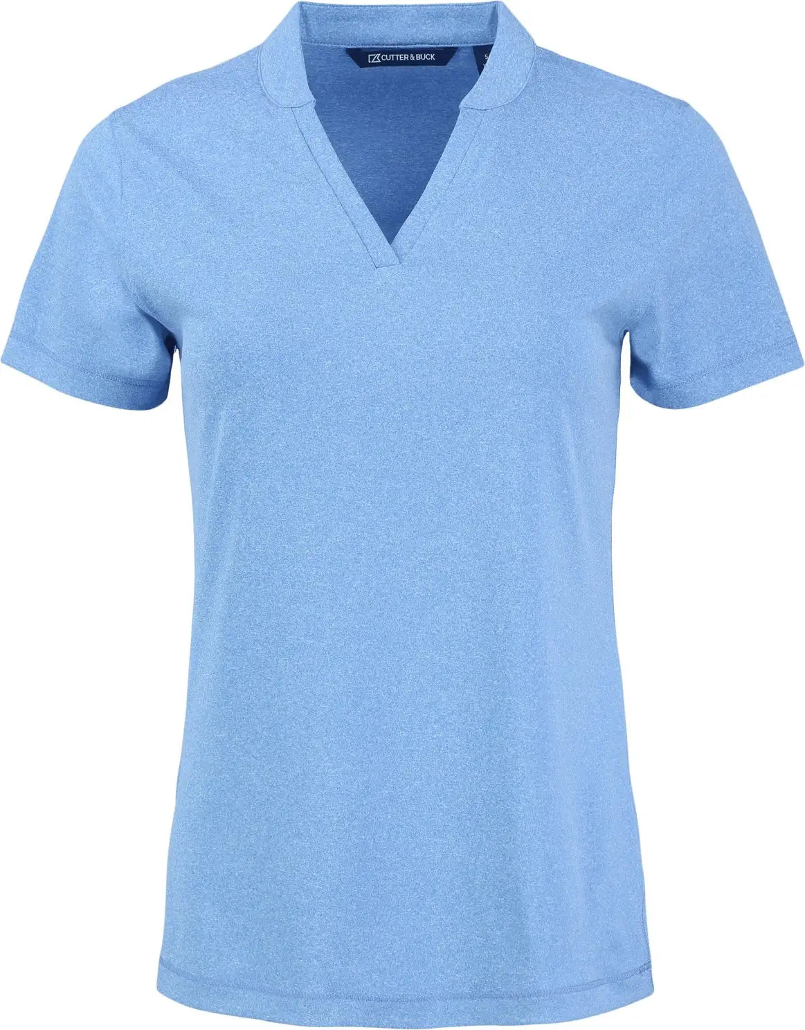 Cutter & Buck Lck00153 Forge Eco Heathered Stretch Womens Blade Top - Dark Atlas Heather