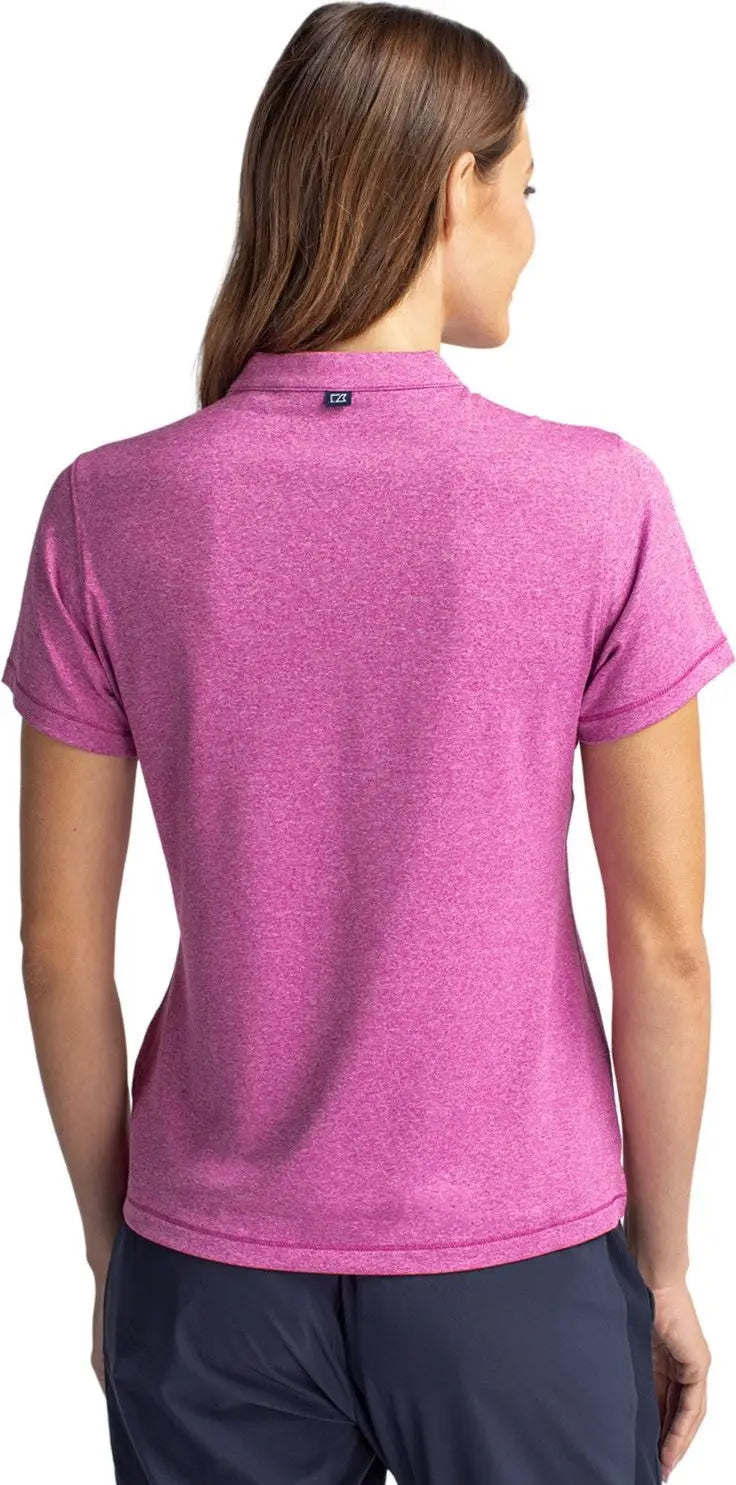 Cutter & Buck Lck00153 Forge Eco Heathered Stretch Womens Blade Top - Gelato Heather