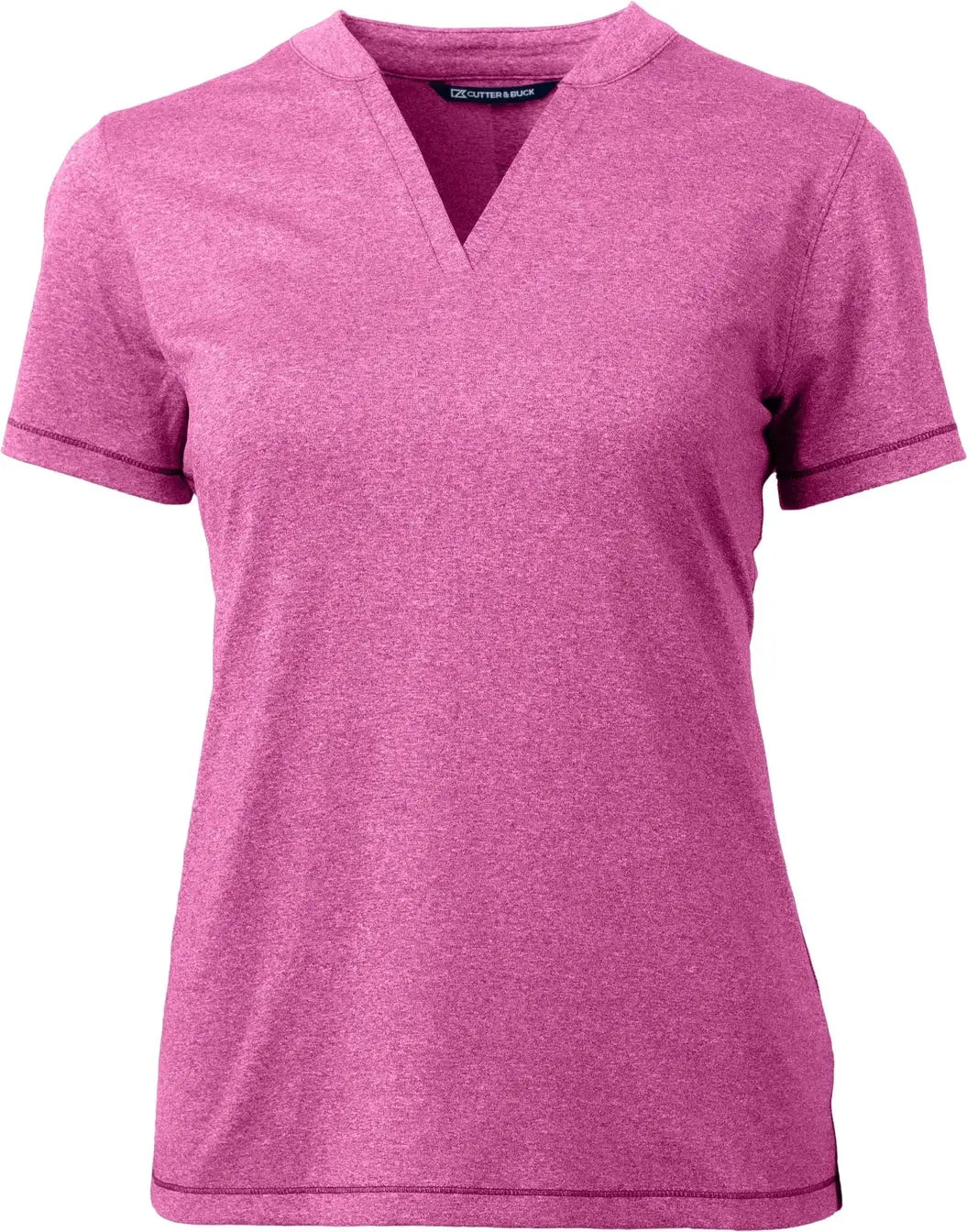 Cutter & Buck Lck00153 Forge Eco Heathered Stretch Womens Blade Top - Gelato Heather