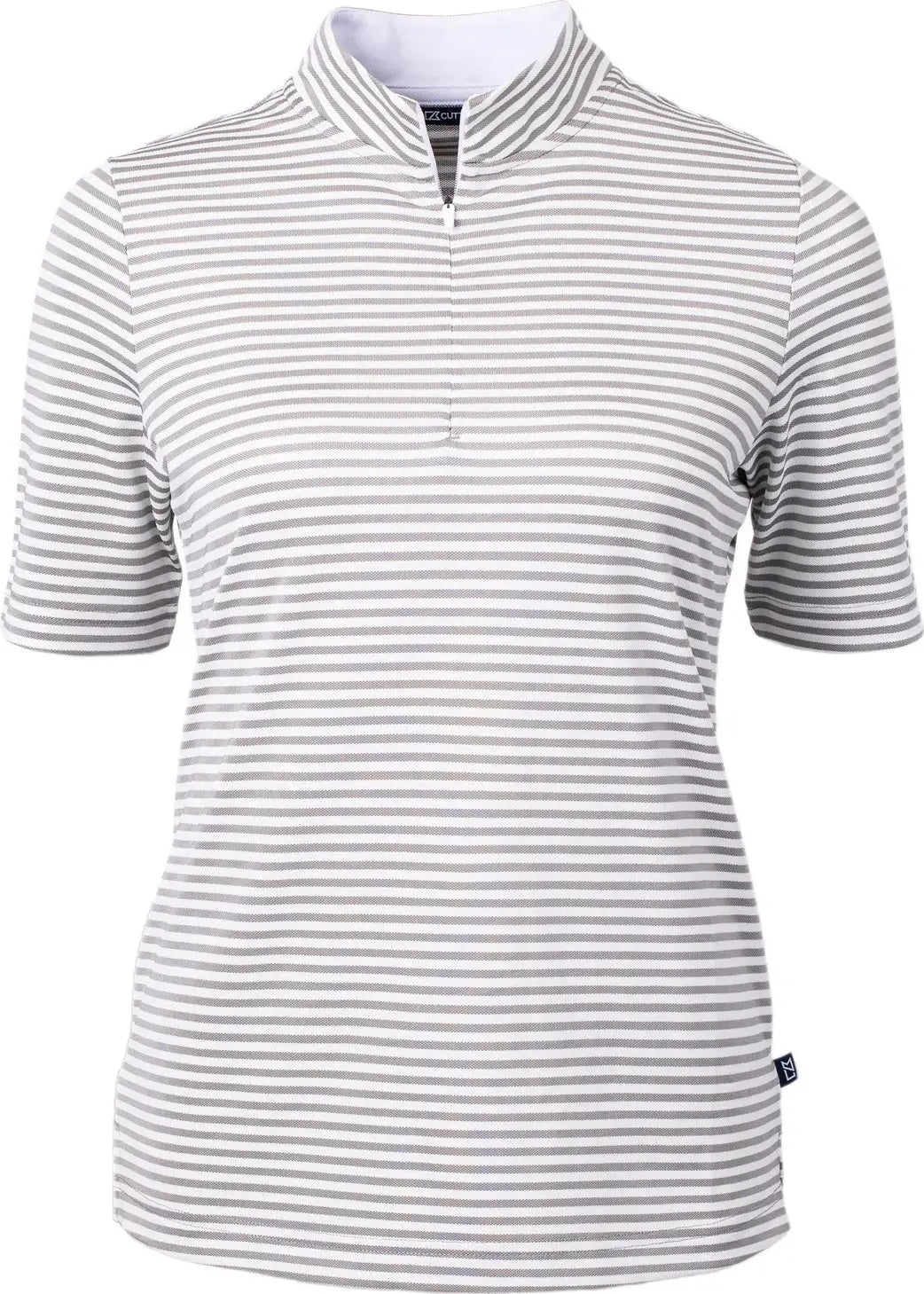 Cutter & Buck Lck00157 Virtue Eco Pique Stripe Recycled Womens Top - Polished