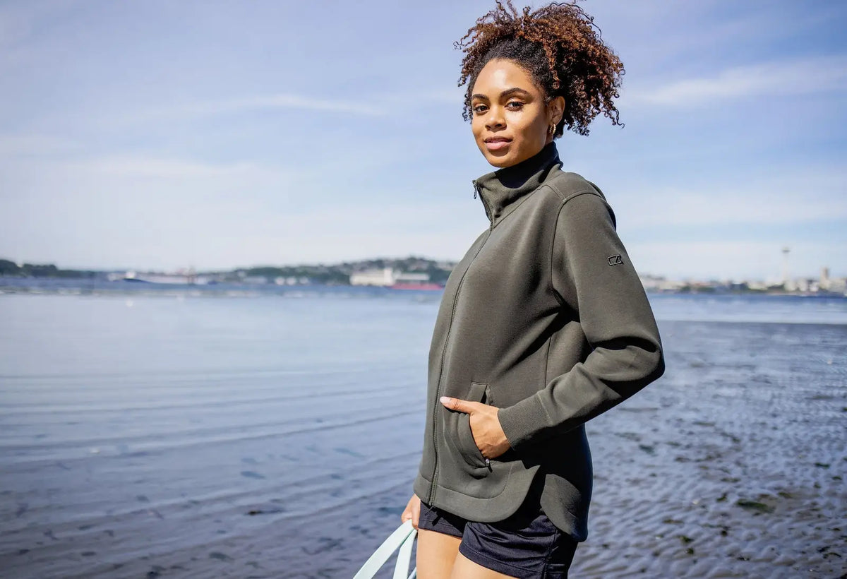 Cutter & Buck Lck00162 Roam Epic Versatility Full Zip Recycled Womens Jacket - Poplar