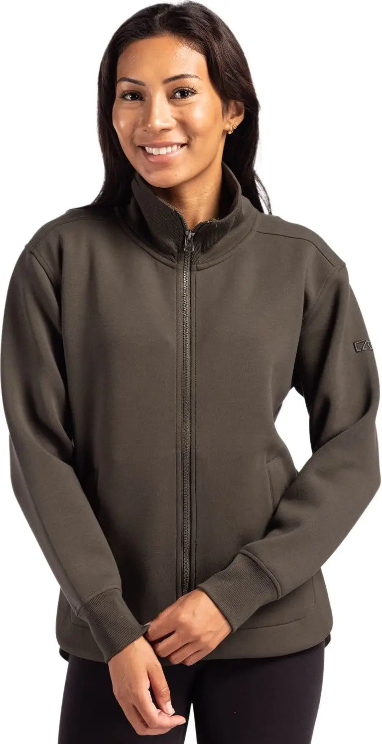 Cutter & Buck Lck00162 Roam Epic Versatility Full Zip Recycled Womens Jacket - Poplar - Ladies Xs
