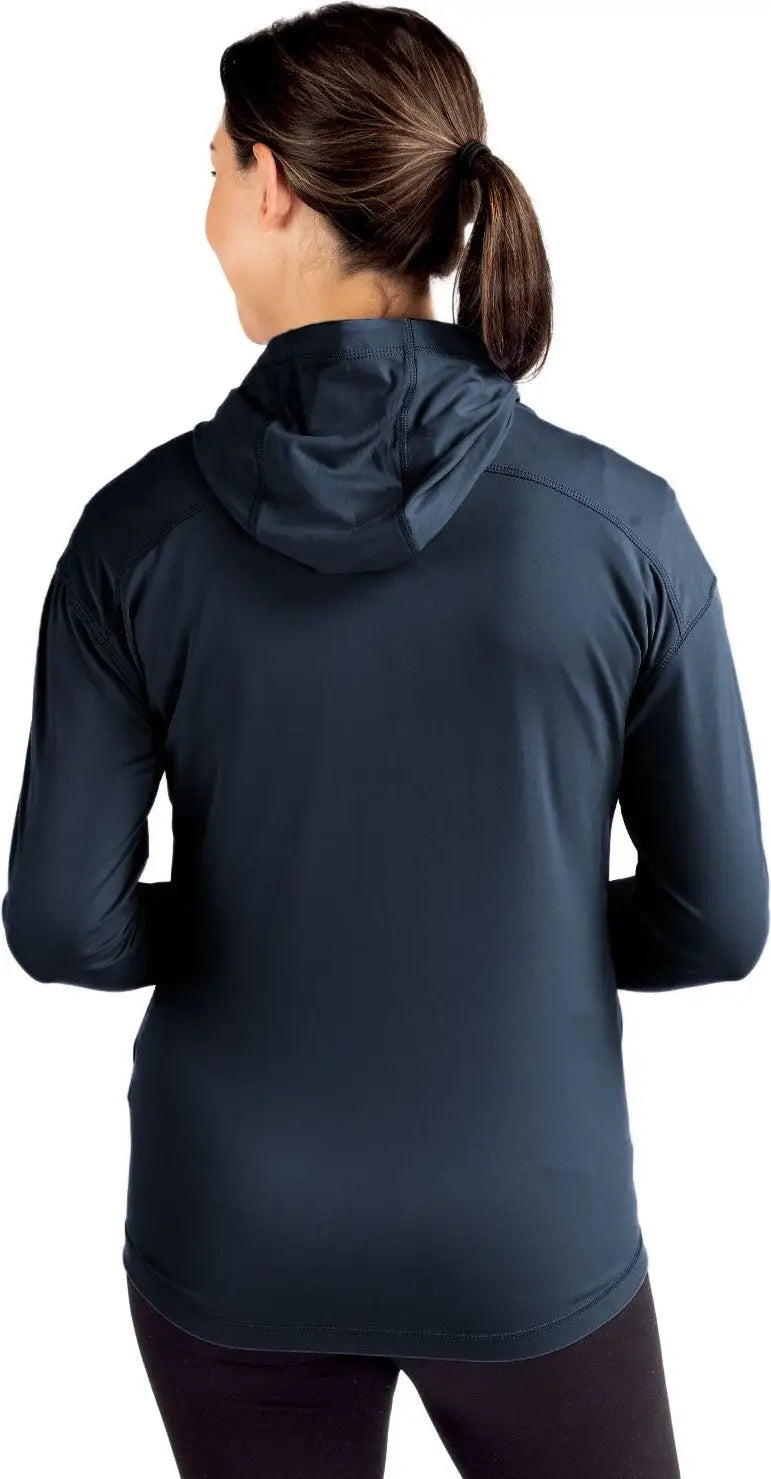 Cutter & Buck Lck00168 Daybreak Eco Recycled Womens Full Zip Hoodie - Navy Blue
