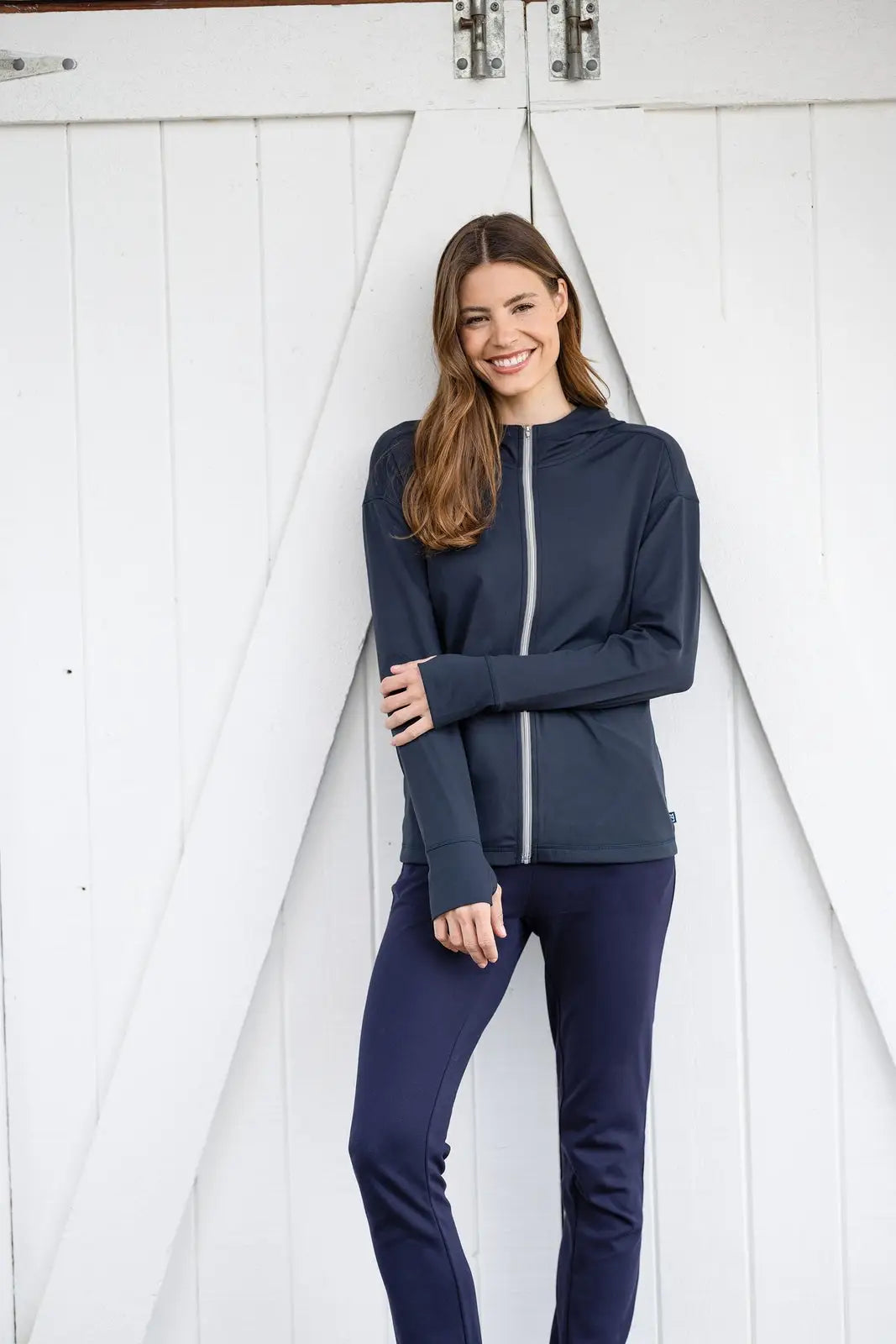 Cutter & Buck Lck00168 Daybreak Eco Recycled Womens Full Zip Hoodie - Navy Blue