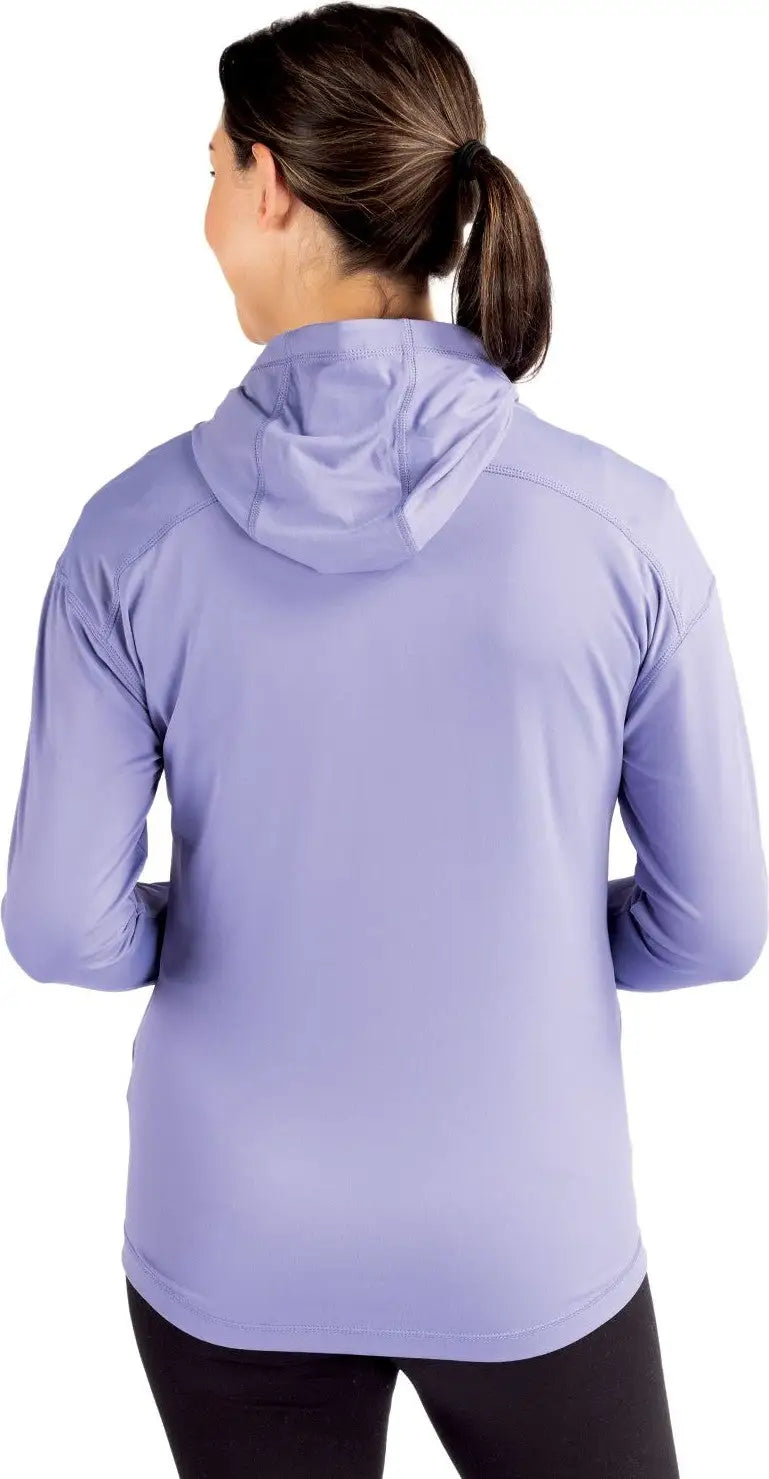 Cutter & Buck Lck00168 Daybreak Eco Recycled Womens Full Zip Hoodie - Hyacinth