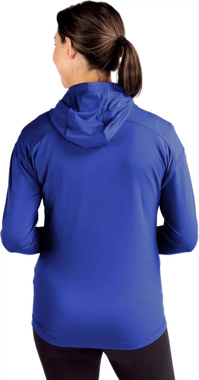 Cutter & Buck Lck00168 Daybreak Eco Recycled Womens Full Zip Hoodie - Tour Blue