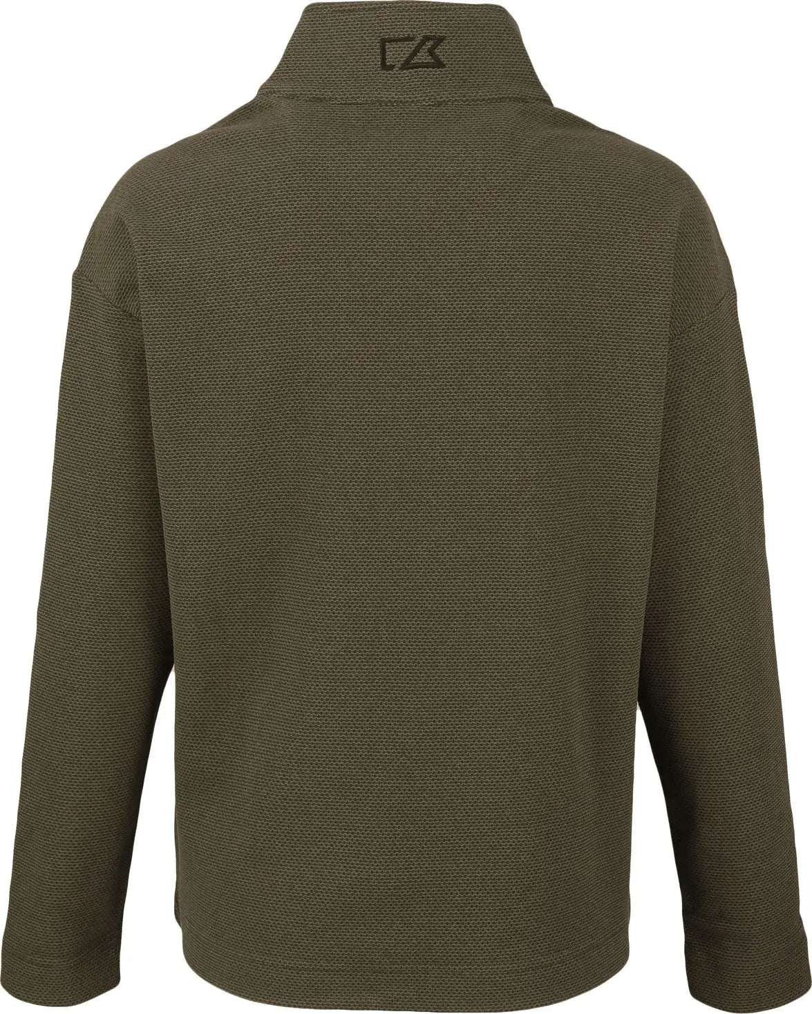 Cutter & Buck Lck00180 Hunts Point Eco Textured Fleece Recycled Womens Snap Pullover - Poplar