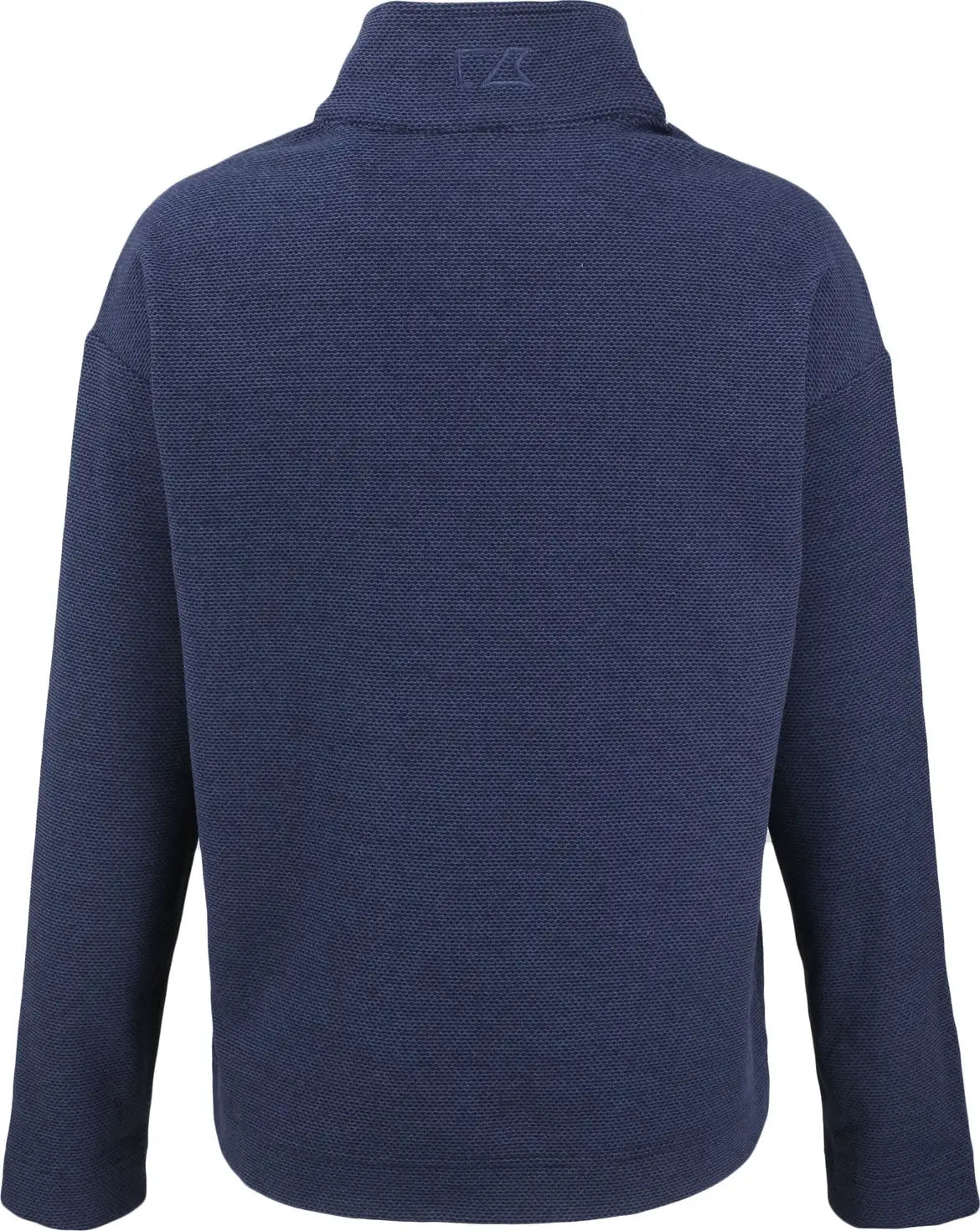 Cutter & Buck Lck00180 Hunts Point Eco Textured Fleece Recycled Womens Snap Pullover - Navy Blue