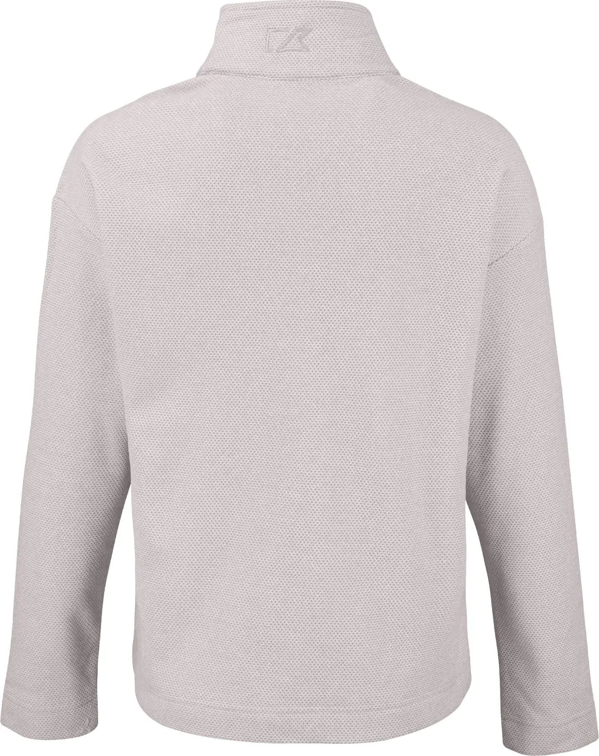 Cutter & Buck Lck00180 Hunts Point Eco Textured Fleece Recycled Womens Snap Pullover - Polished