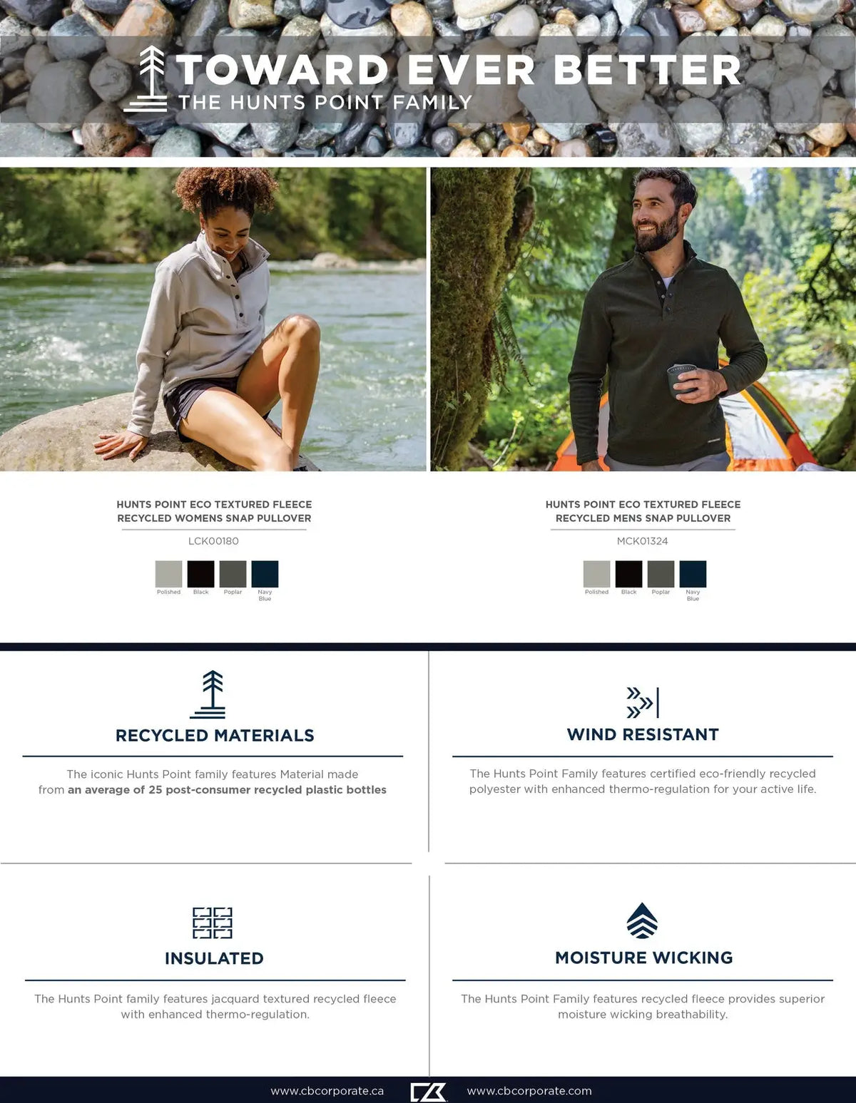 Cutter & Buck Lck00180 Hunts Point Eco Textured Fleece Recycled Womens Snap Pullover - Black