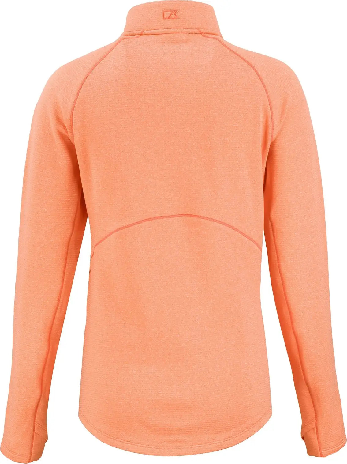 Cutter & Buck Lck00182 Peshastin Fleece Recycled Womens Half Zip Pullover - College Orange Heather