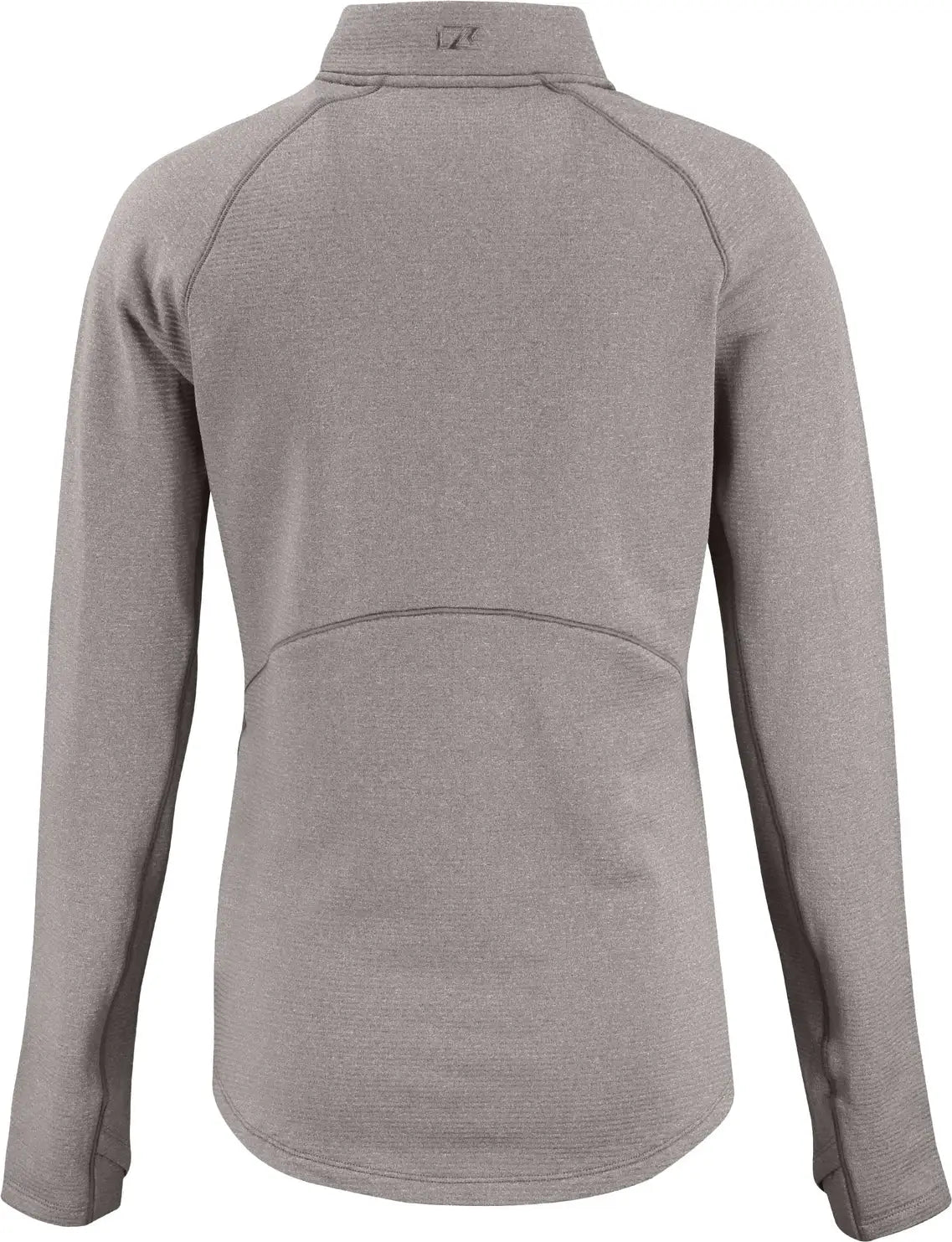 Cutter & Buck Lck00182 Peshastin Fleece Recycled Womens Half Zip Pullover - Elemental Gray Heather