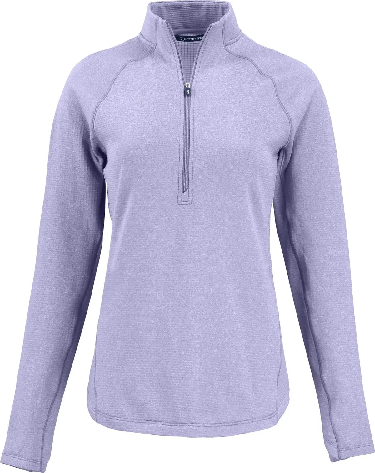 Cutter & Buck Lck00182 Peshastin Fleece Recycled Womens Half Zip Pullover - Hyacinth Heather