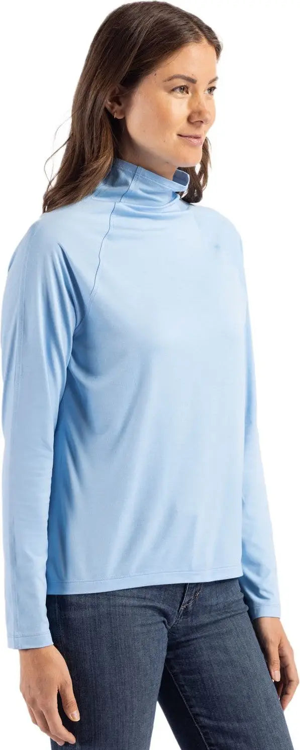 Cutter & Buck Lck00183 Coastline Epic Comfort Recycled Womens Funnel Neck - Atlas
