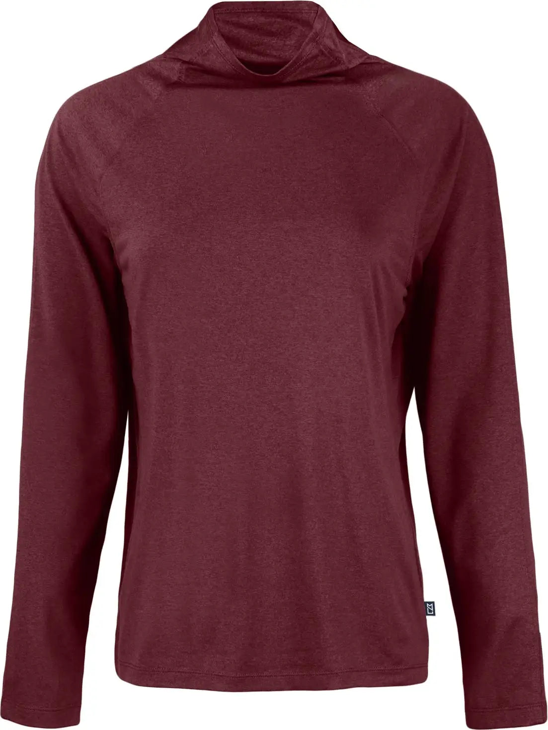 Cutter & Buck Lck00183 Coastline Epic Comfort Recycled Womens Funnel Neck - Bordeaux