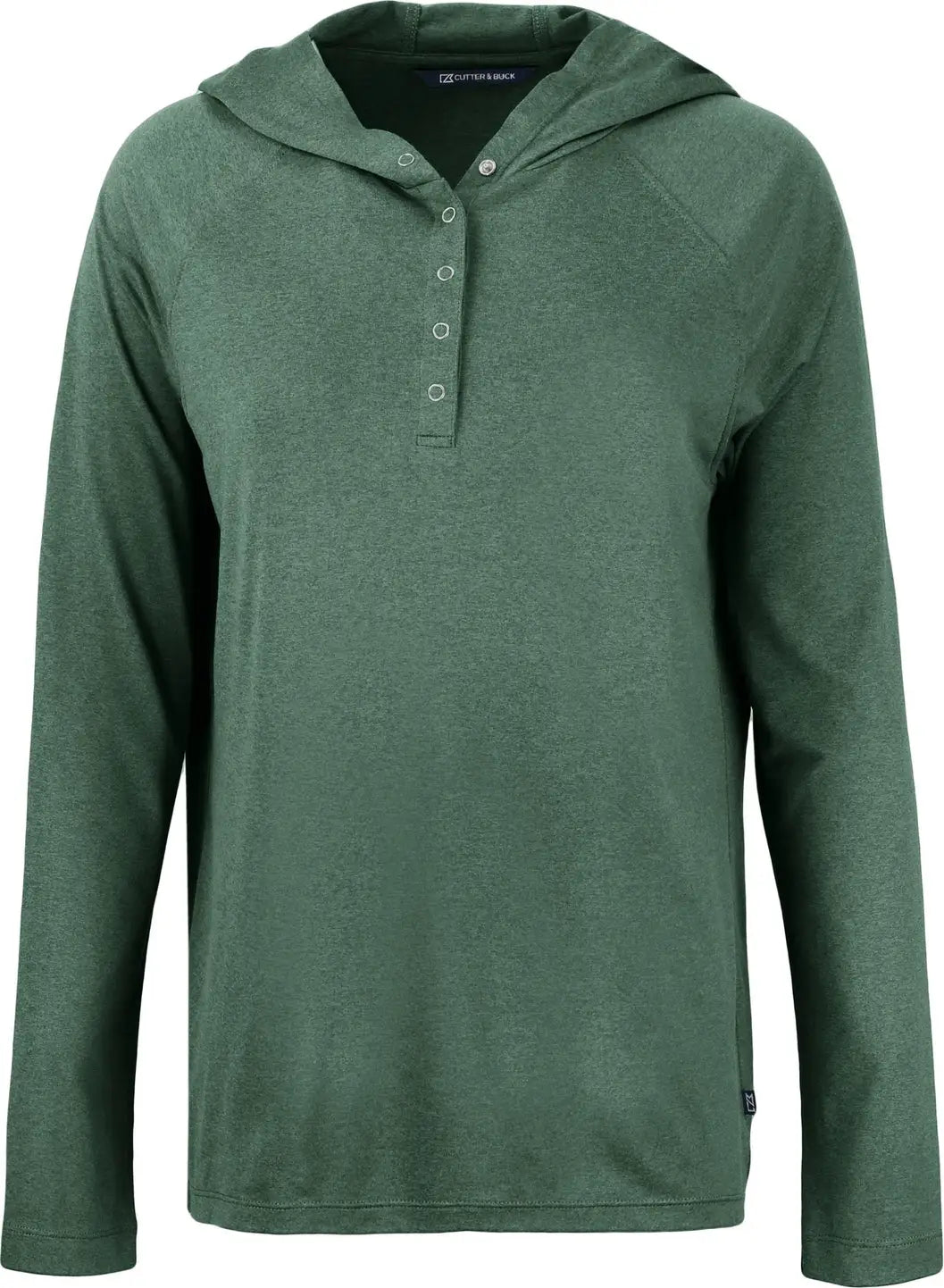 Cutter & Buck Lck00184 Coastline Epic Comfort Recycled Womens Hooded Shirt - Hunter