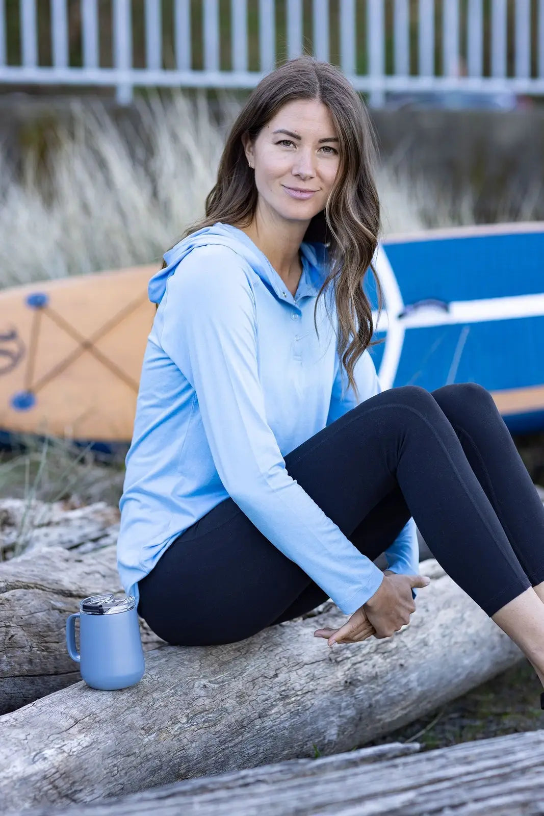 Cutter & Buck Lck00184 Coastline Epic Comfort Recycled Womens Hooded Shirt - Atlas