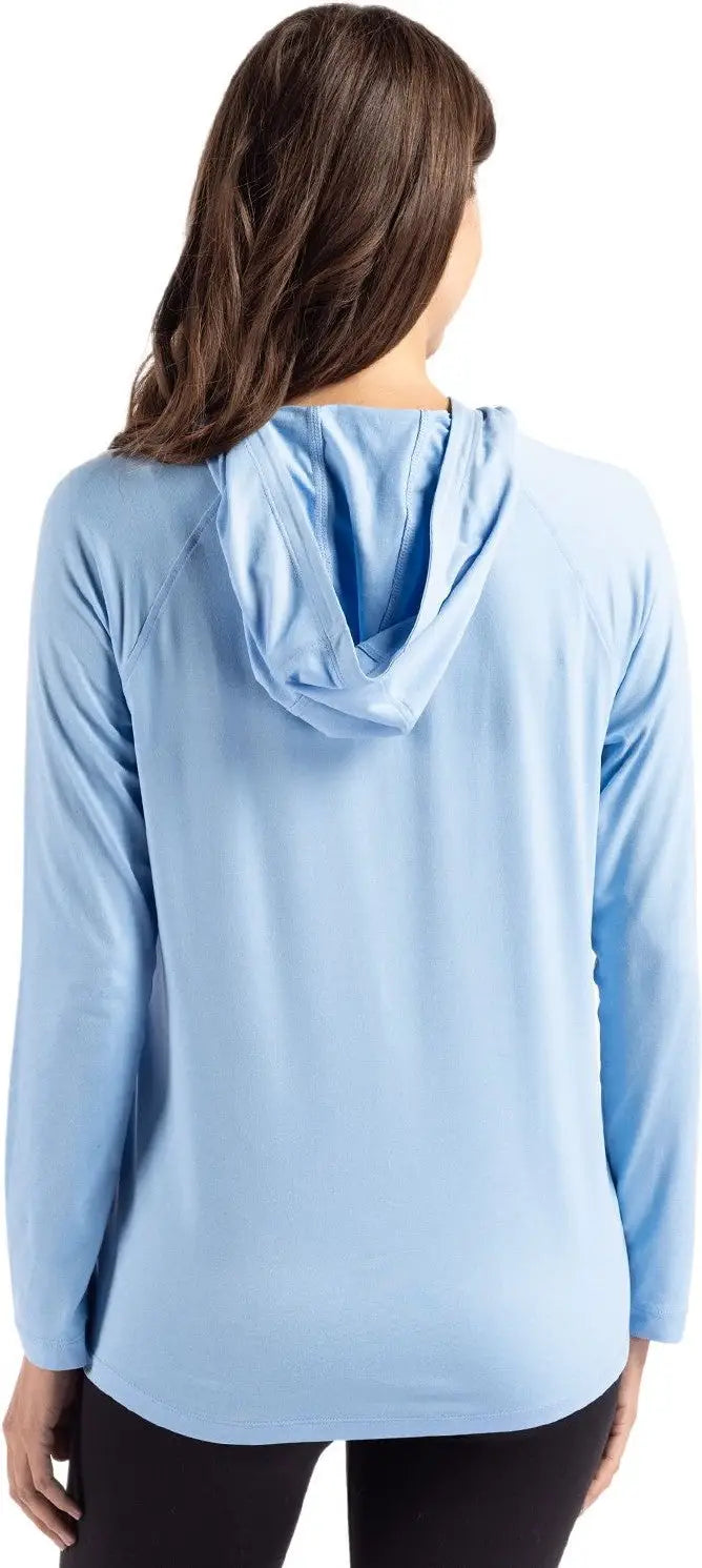Cutter & Buck Lck00184 Coastline Epic Comfort Recycled Womens Hooded Shirt - Atlas