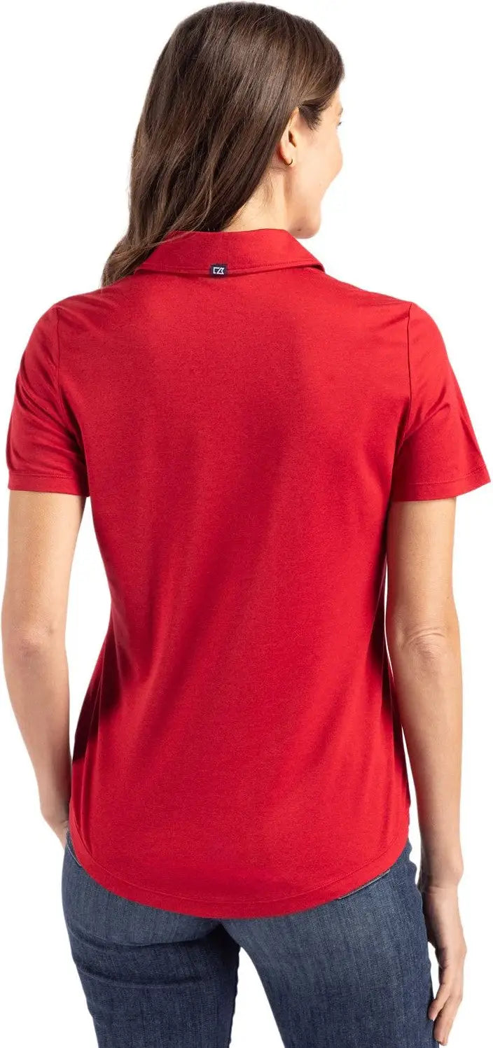 Cutter & Buck Lck00192 Coastline Epic Comfort Recycled Womens Polo - Cardinal Red