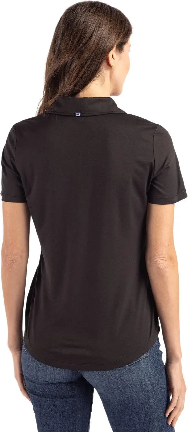 Cutter & Buck Lck00192 Coastline Epic Comfort Recycled Womens Polo - Black