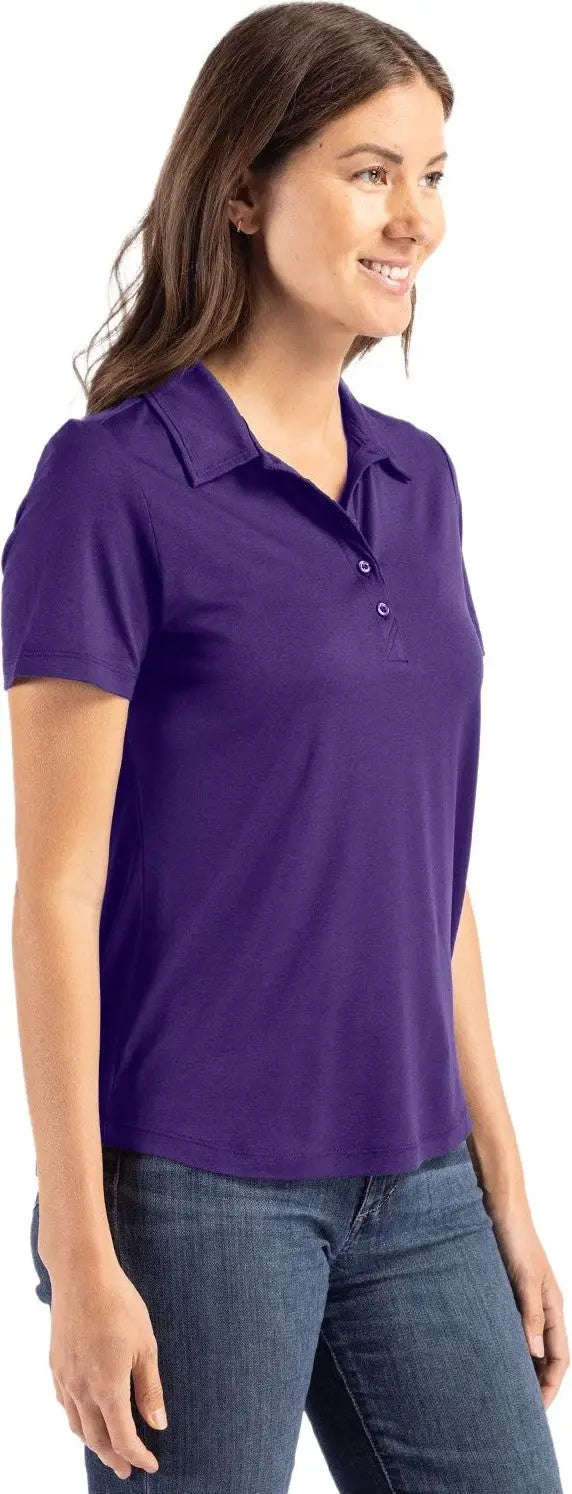 Cutter & Buck Lck00192 Coastline Epic Comfort Recycled Womens Polo - College Purple