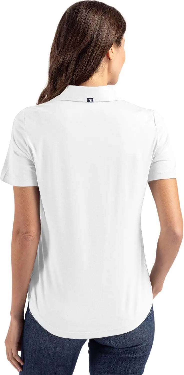 Cutter & Buck Lck00192 Coastline Epic Comfort Recycled Womens Polo - White