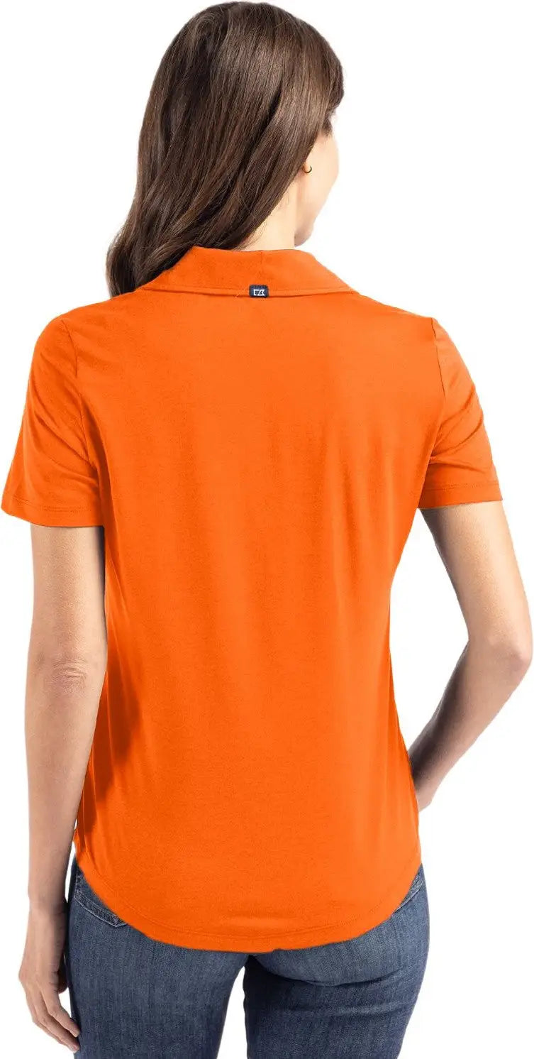 Cutter & Buck Lck00192 Coastline Epic Comfort Recycled Womens Polo - College Orange
