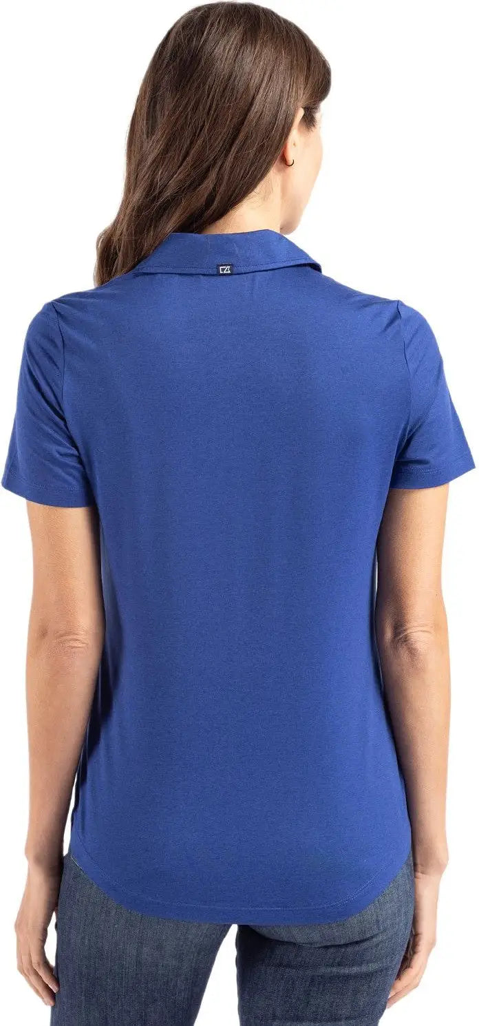 Cutter & Buck Lck00192 Coastline Epic Comfort Recycled Womens Polo - Tour Blue