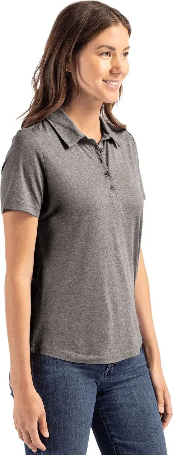 Cutter & Buck Lck00192 Coastline Epic Comfort Recycled Womens Polo - Elemental Gray
