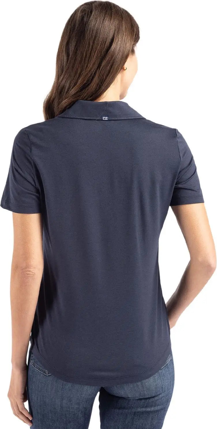 Cutter & Buck Lck00192 Coastline Epic Comfort Recycled Womens Polo - Navy Blue