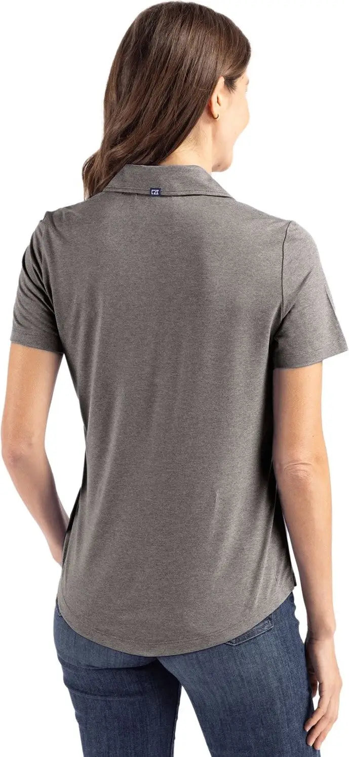 Cutter & Buck Lck00192 Coastline Epic Comfort Recycled Womens Polo - Elemental Gray