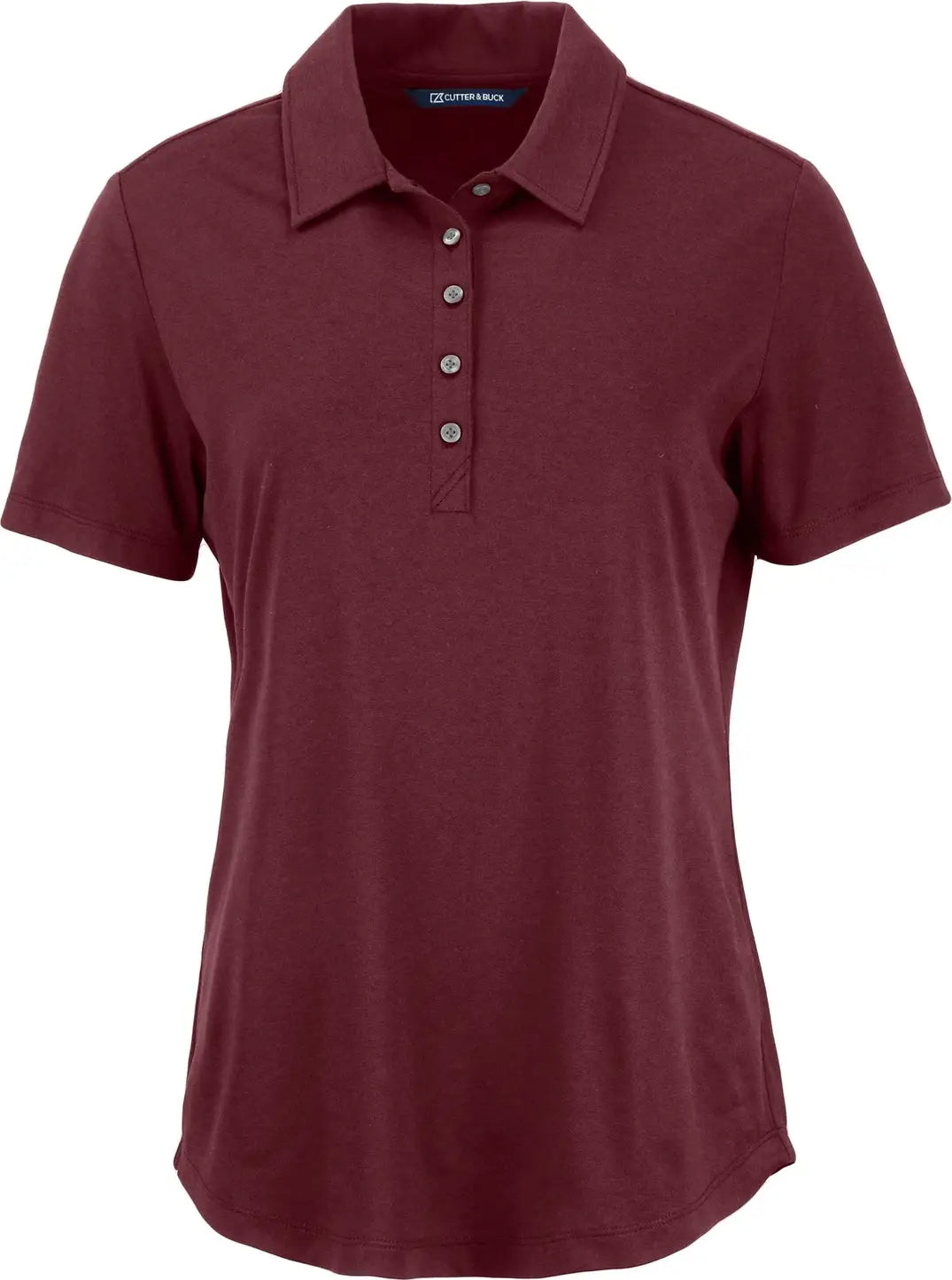 Cutter & Buck Lck00192 Coastline Epic Comfort Recycled Womens Polo - Bordeaux