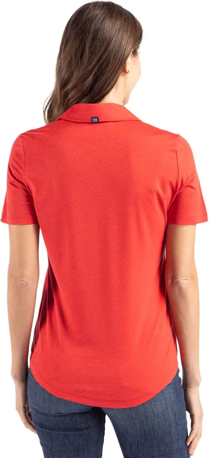 Cutter & Buck Lck00192 Coastline Epic Comfort Recycled Womens Polo - Red