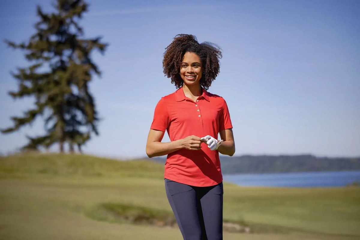 Cutter & Buck Lck00192 Coastline Epic Comfort Recycled Womens Polo - Red