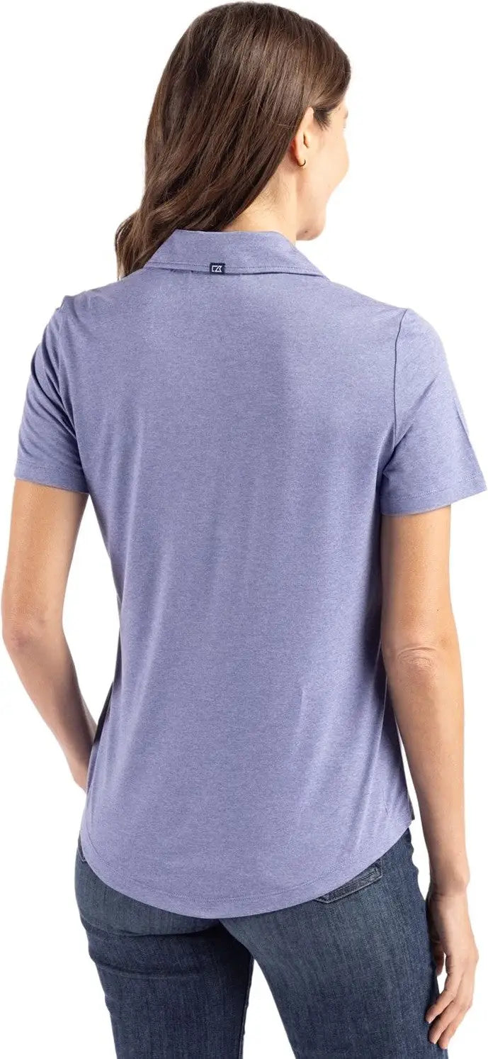 Cutter & Buck Lck00192 Coastline Epic Comfort Recycled Womens Polo - Hyacinth