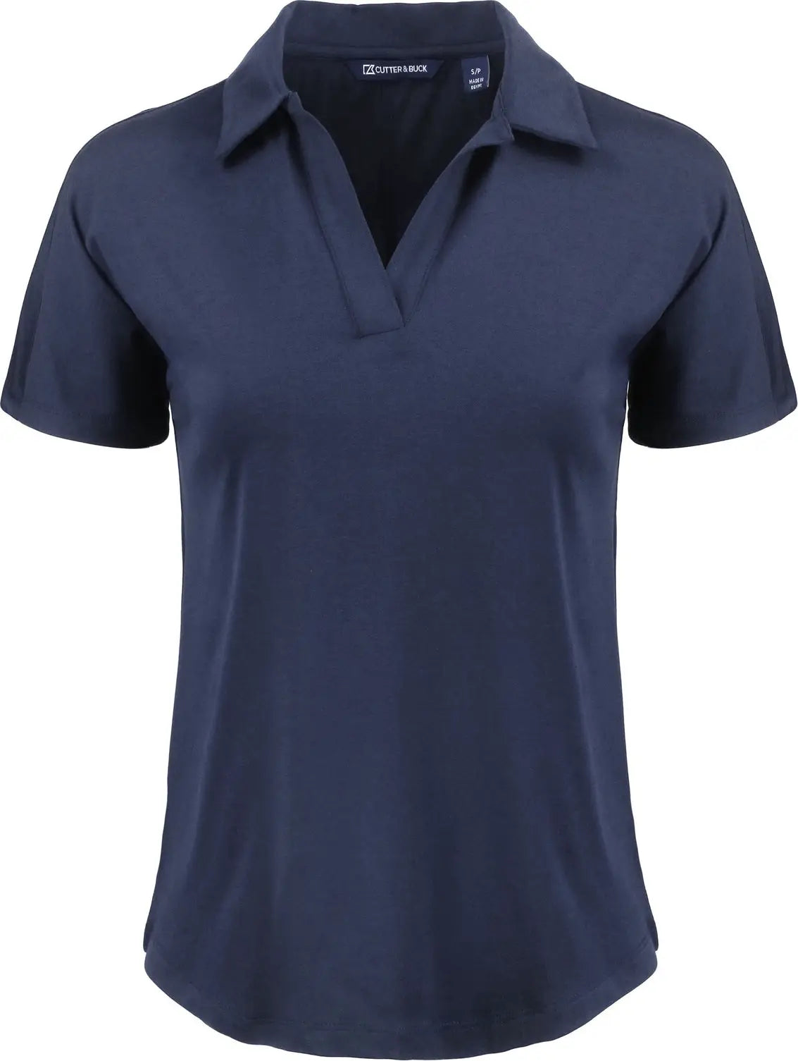 Cutter & Buck Lck00193 Coastline Epic Comfort Recycled Womens Dolman Polo - Navy Blue