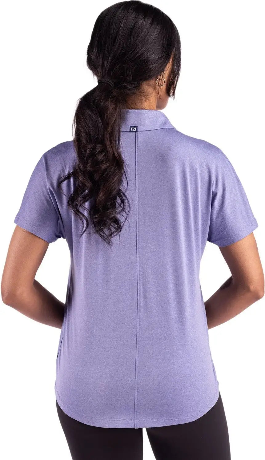 Cutter & Buck Lck00193 Coastline Epic Comfort Recycled Womens Dolman Polo - Hyacinth