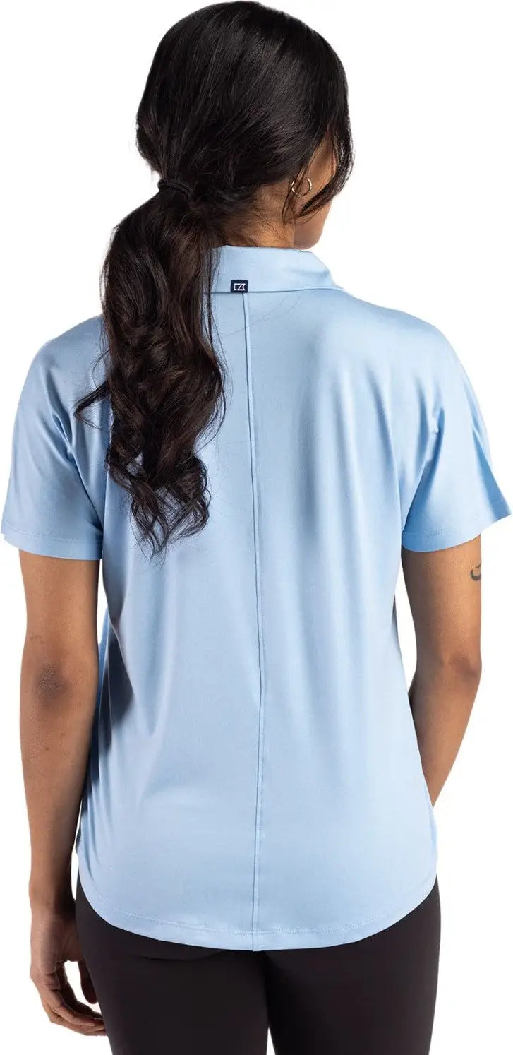 Cutter & Buck Lck00193 Coastline Epic Comfort Recycled Womens Dolman Polo - Atlas