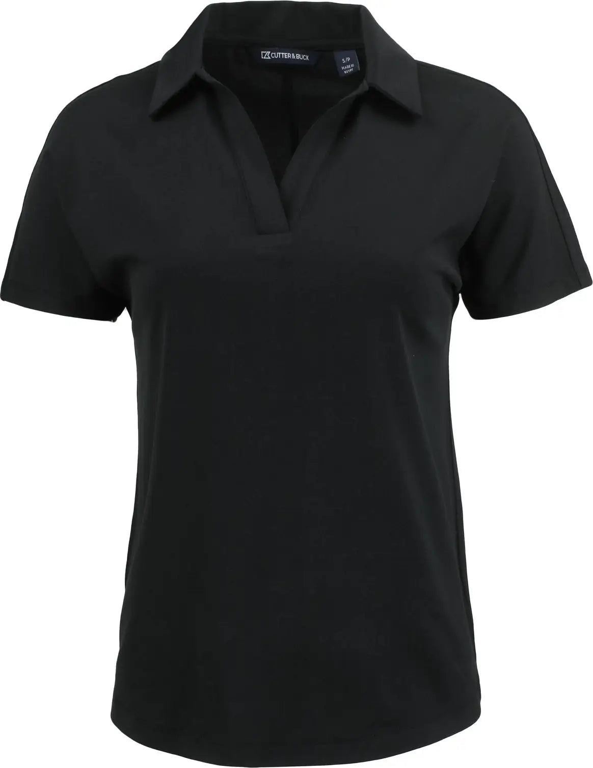 Cutter & Buck Lck00193 Coastline Epic Comfort Recycled Womens Dolman Polo - Black