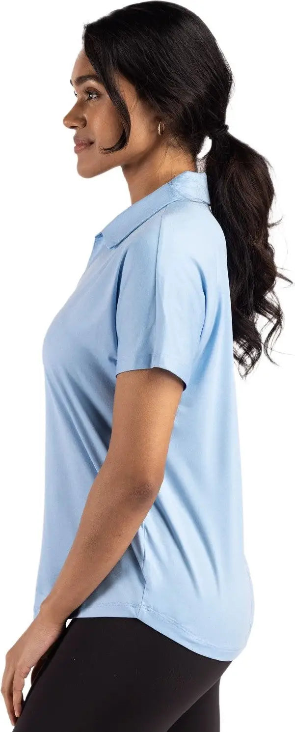 Cutter & Buck Lck00193 Coastline Epic Comfort Recycled Womens Dolman Polo - Atlas