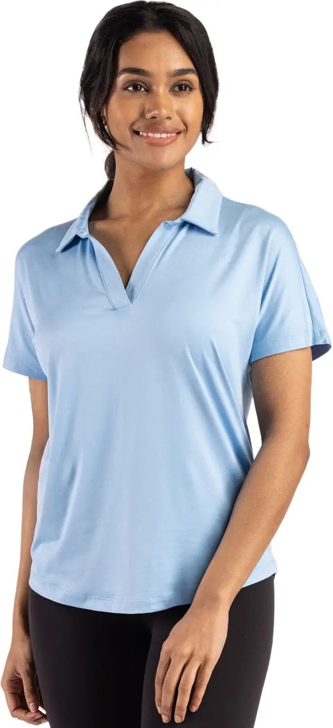 Cutter & Buck Lck00193 Coastline Epic Comfort Recycled Womens Dolman Polo - Atlas - Ladies Xs