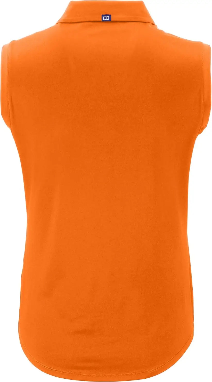 Cutter & Buck Lck00197 Forge Eco Stretch Recycled Womens Sleeveless Polo - Orange Burst