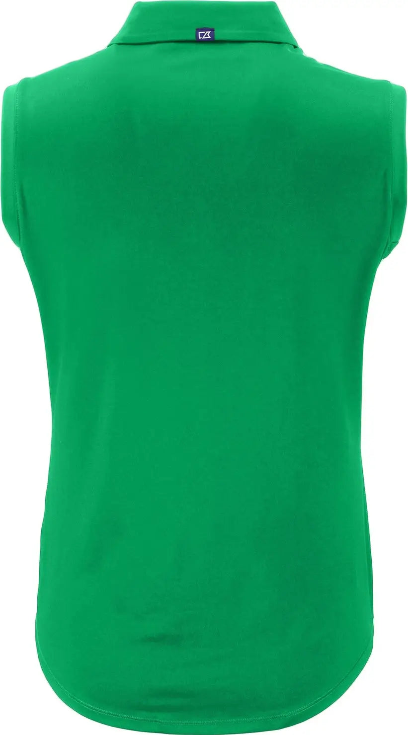 Cutter & Buck Lck00197 Forge Eco Stretch Recycled Womens Sleeveless Polo - Kelly Green