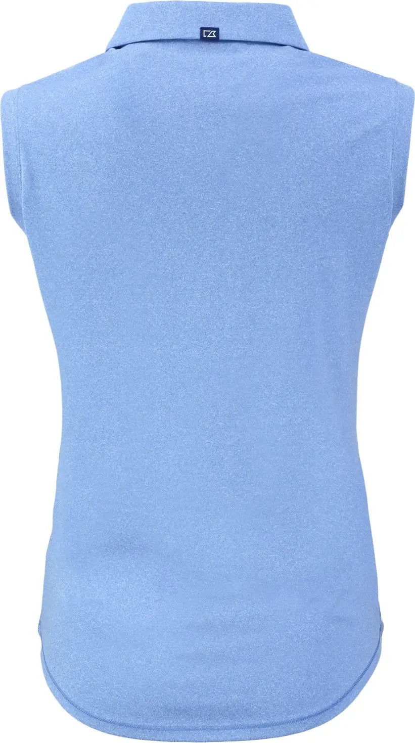 Cutter & Buck Lck00197 Forge Eco Stretch Recycled Womens Sleeveless Polo - Dark Atlas Heather