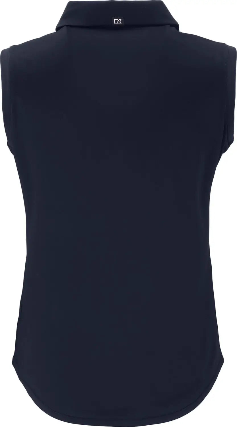 Cutter & Buck Lck00197 Forge Eco Stretch Recycled Womens Sleeveless Polo - Navy Blue