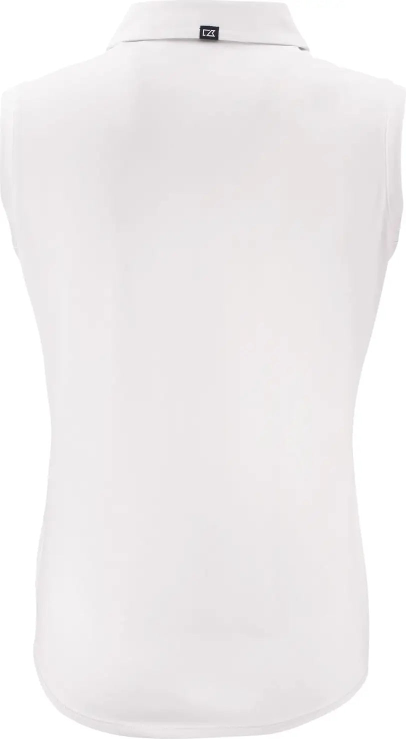 Cutter & Buck Lck00197 Forge Eco Stretch Recycled Womens Sleeveless Polo - White