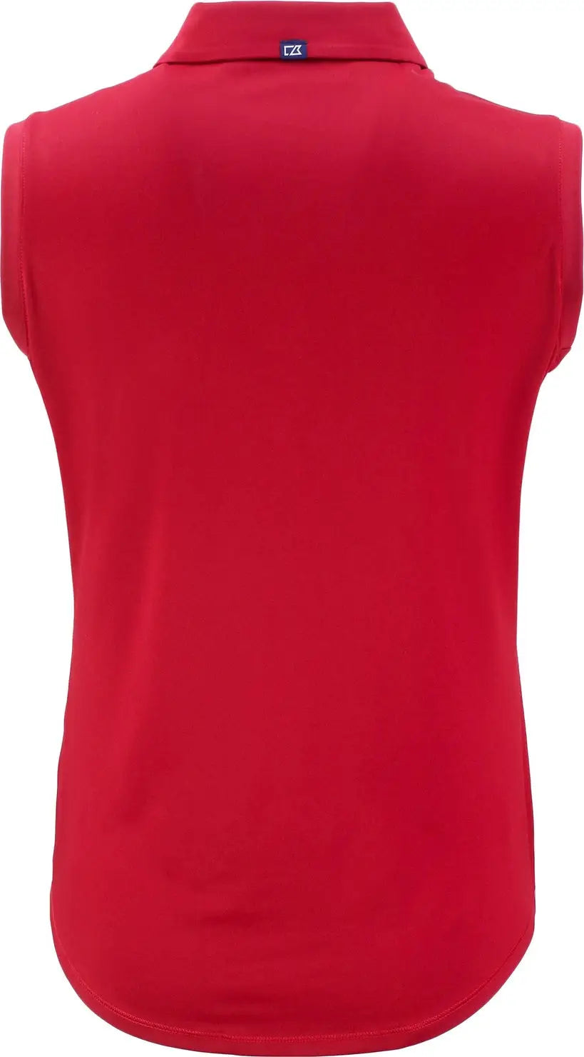 Cutter & Buck Lck00197 Forge Eco Stretch Recycled Womens Sleeveless Polo - Cardinal Red
