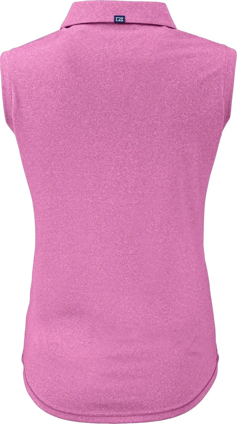 Cutter & Buck Lck00197 Forge Eco Stretch Recycled Womens Sleeveless Polo - Gelato Heather