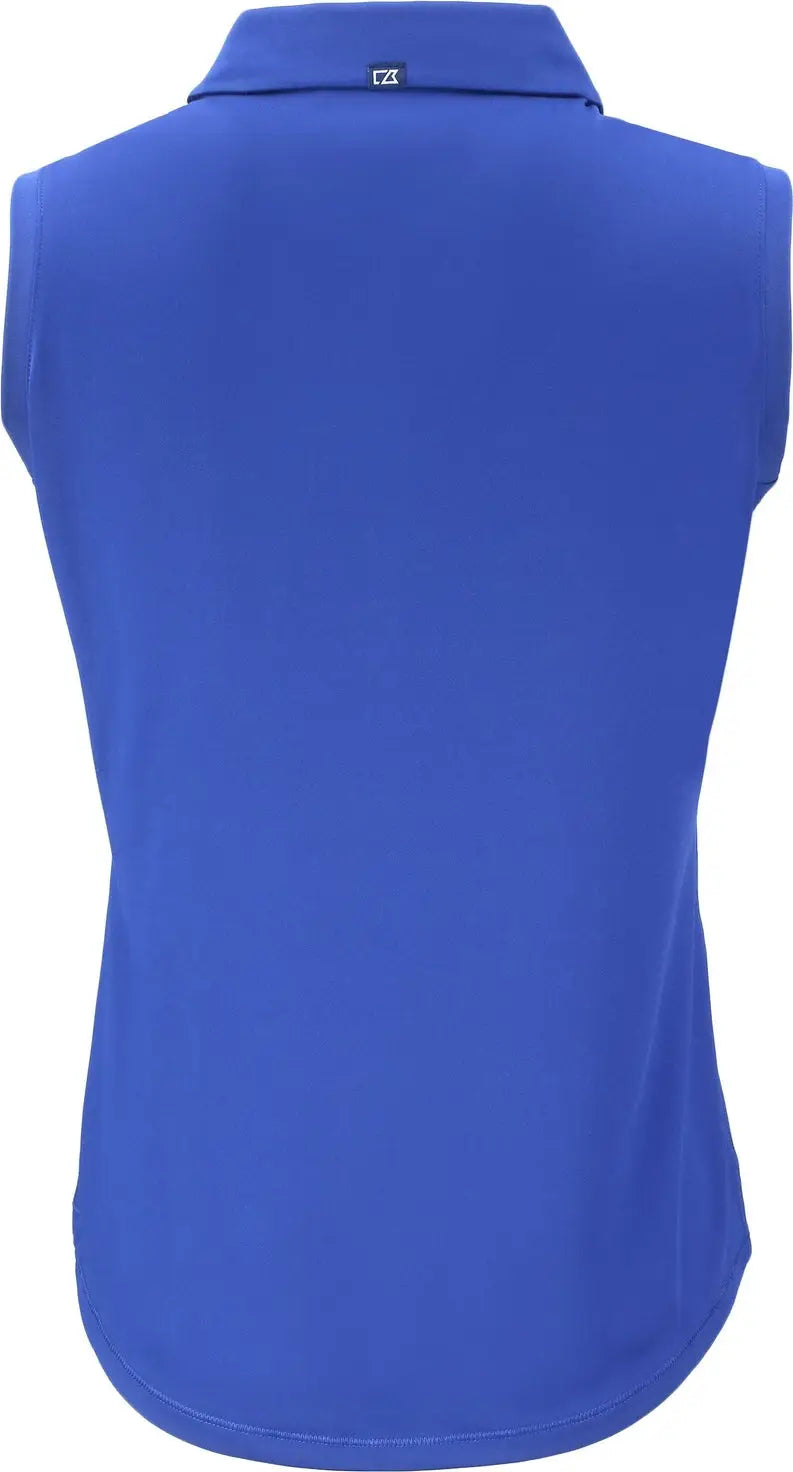 Cutter & Buck Lck00197 Forge Eco Stretch Recycled Womens Sleeveless Polo - Tour Blue
