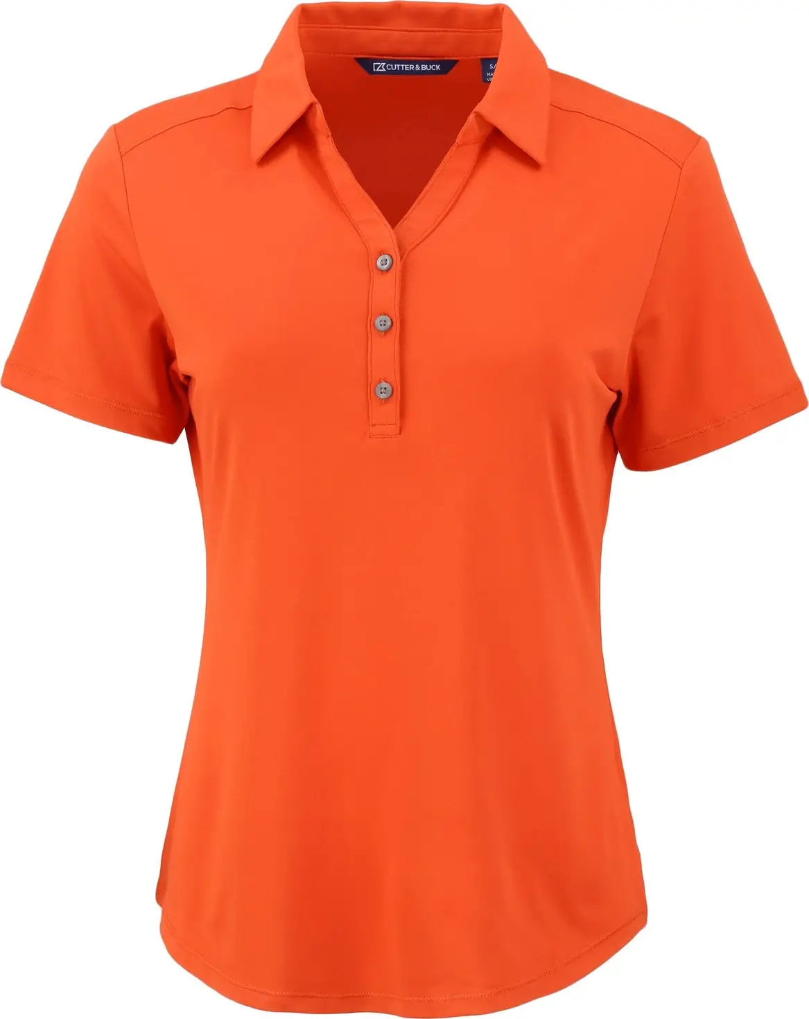 Cutter & Buck Lck00199 Forge Eco Stretch Recycled Womens Short Sleeve Polo - College Orange - Ladies Xs